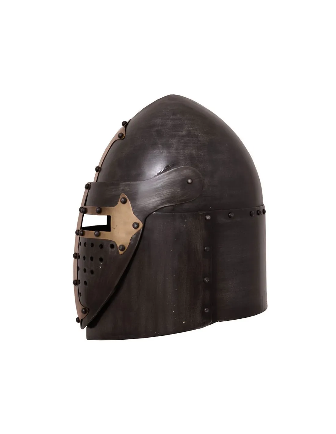 Casco Templario Sugarloaf con visera, acabado oscuro
