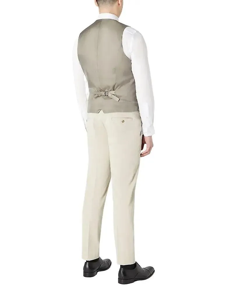 CHALECO DE CUADROS LAURINO  BEIGE
