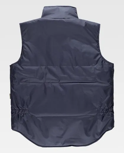 Chaleco tejido oxford, acolchado, multibolsillos Marino