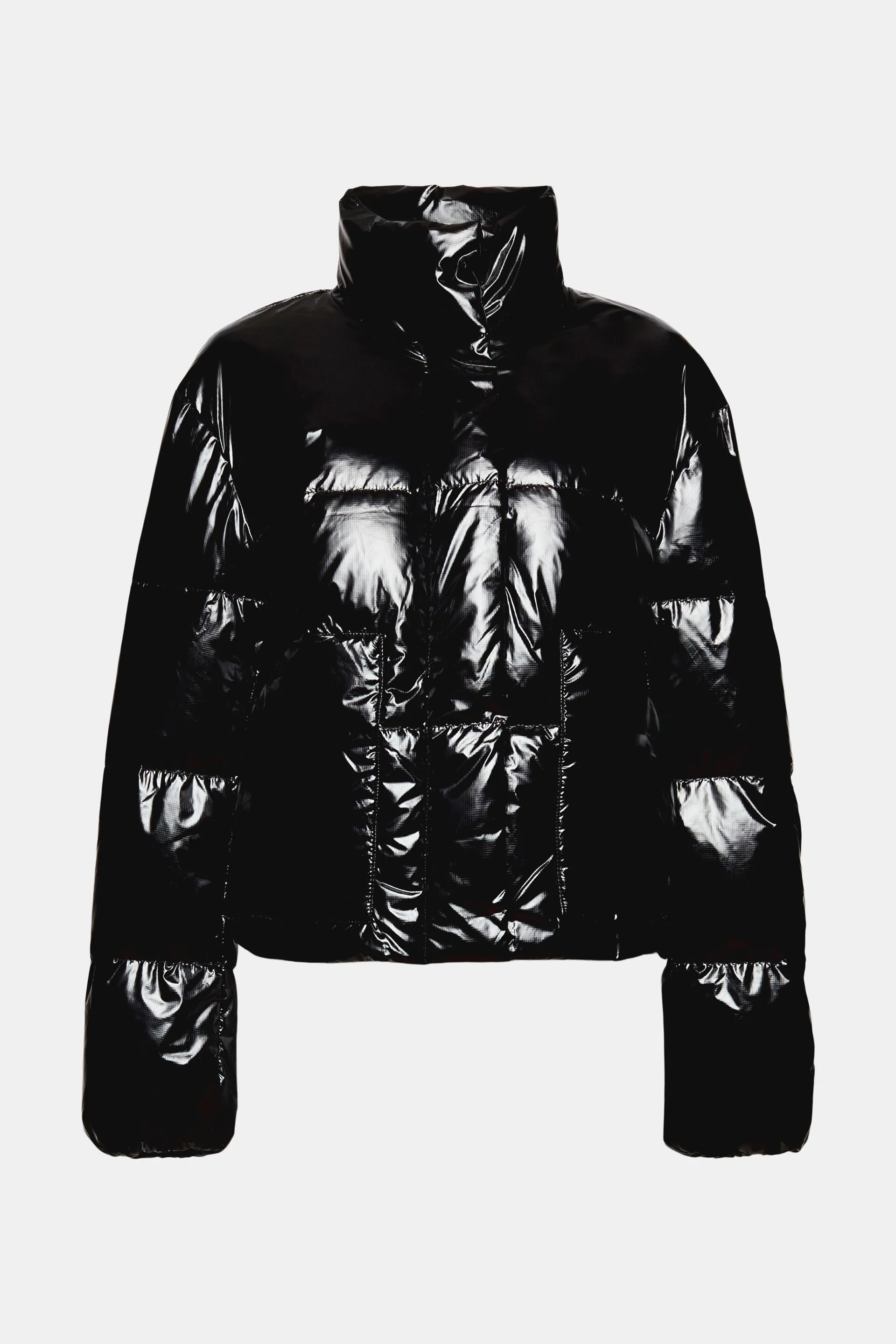 Chaqueta acolchada con acabado brillante