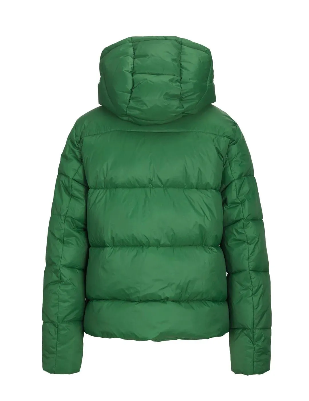 Chaqueta acolchada JJXX Billie verde con capucha para mujer