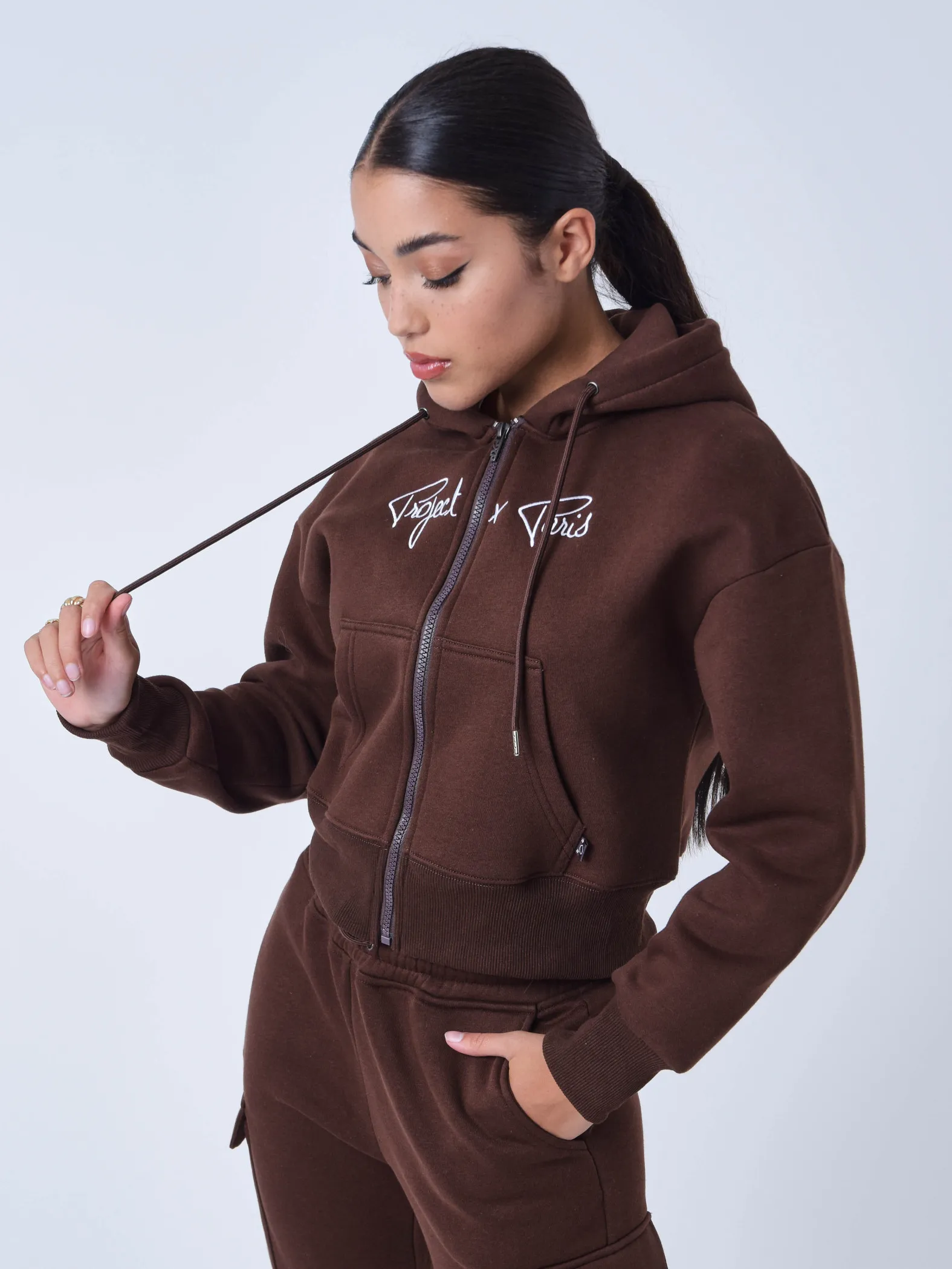 Chaqueta con cremallera Essentials Project X Paris para mujer