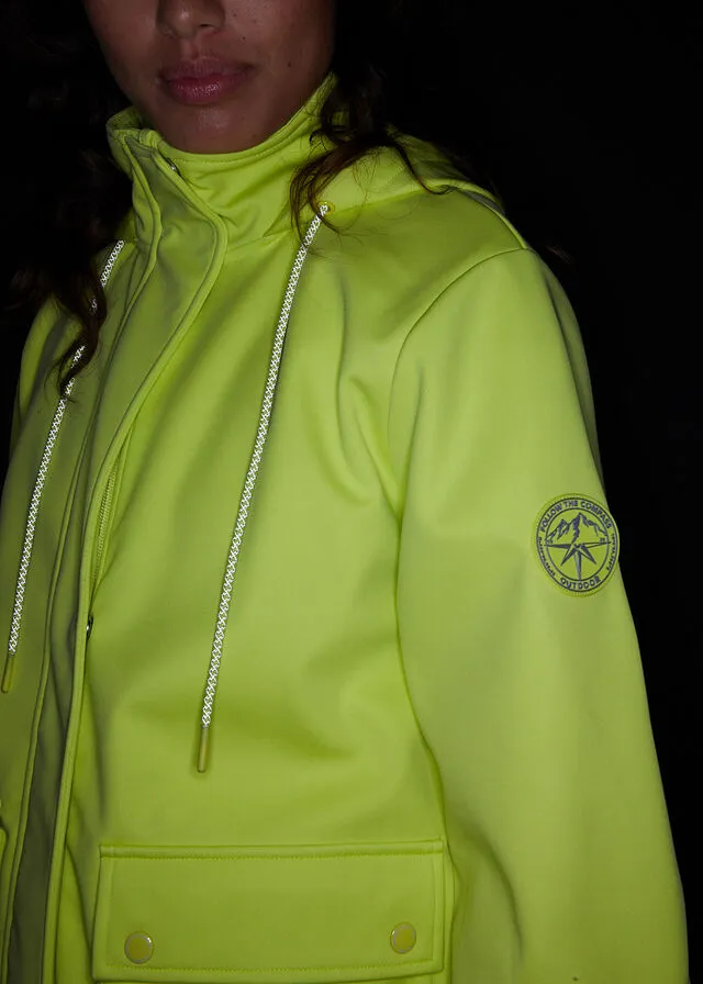 Chaqueta de tejido Softshell Amarillo cítrico