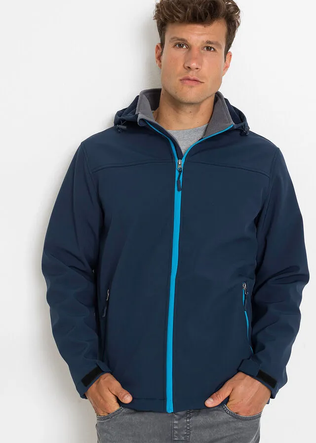Chaqueta de tejido Softshell Azul marino