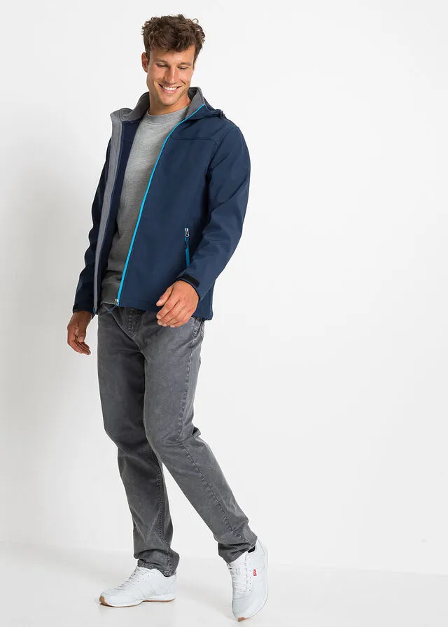 Chaqueta de tejido Softshell Azul marino