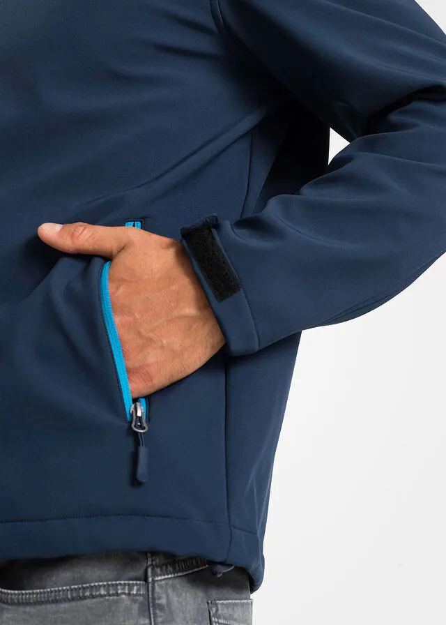Chaqueta de tejido Softshell Azul marino