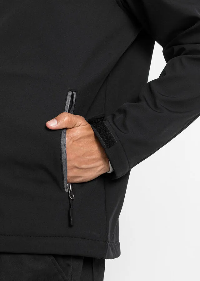 Chaqueta de tejido Softshell Negro
