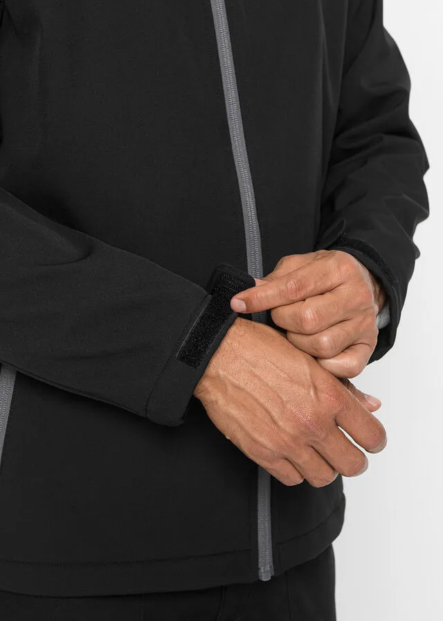 Chaqueta de tejido Softshell Negro