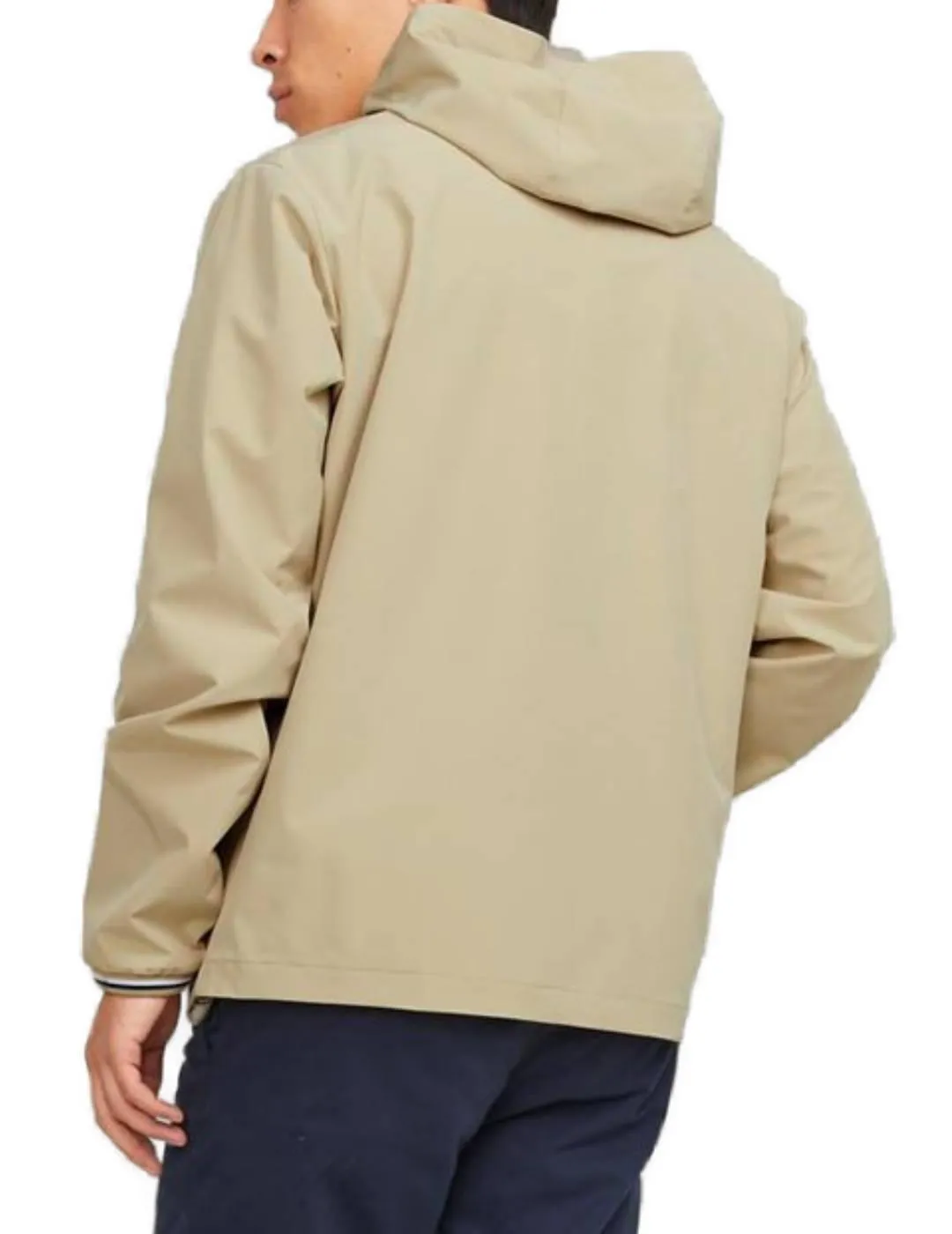 Chaqueta Jack&Jones Blubook beige con capucha para hombre