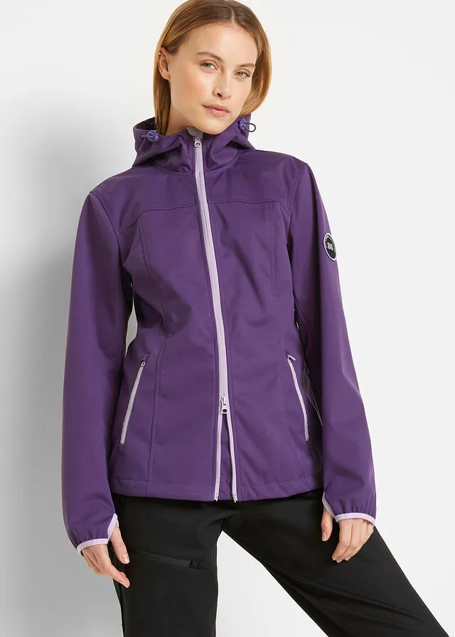Chaqueta ligera de tejido Softshell Violeta oscuro
