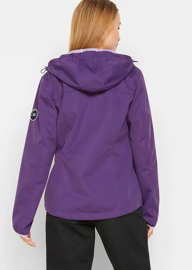 Chaqueta ligera de tejido Softshell Violeta oscuro