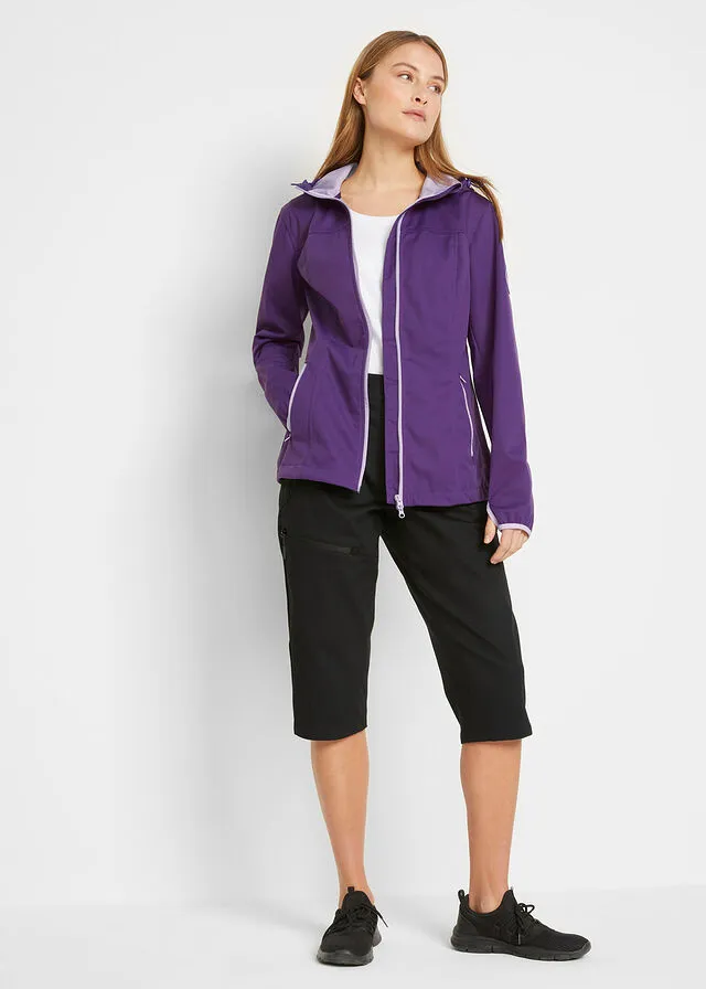 Chaqueta ligera de tejido Softshell Violeta oscuro