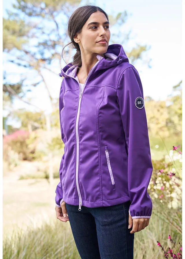 Chaqueta ligera de tejido Softshell Violeta oscuro