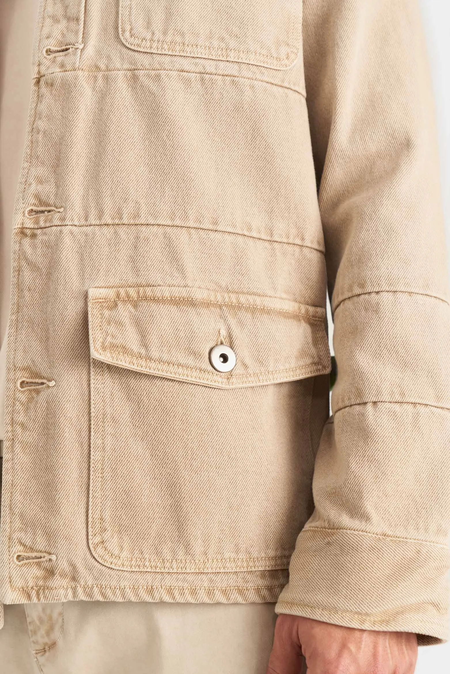 Chaqueta neu en drill para hombre silueta trucker