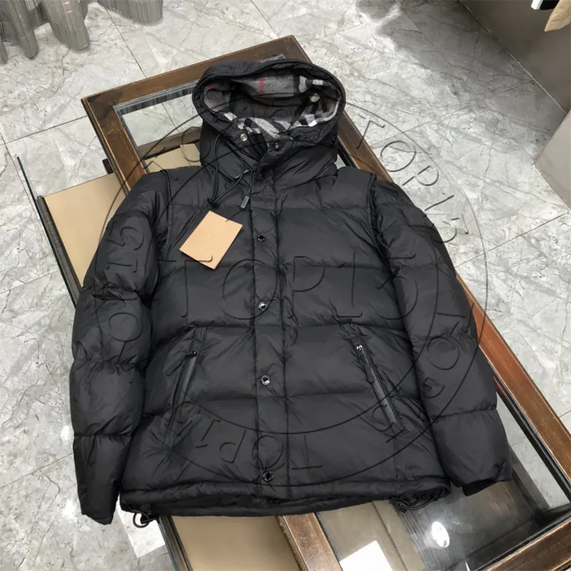 Chaqueta parka de invierno para hombres con capucha con capucha cálida de viento gruesa