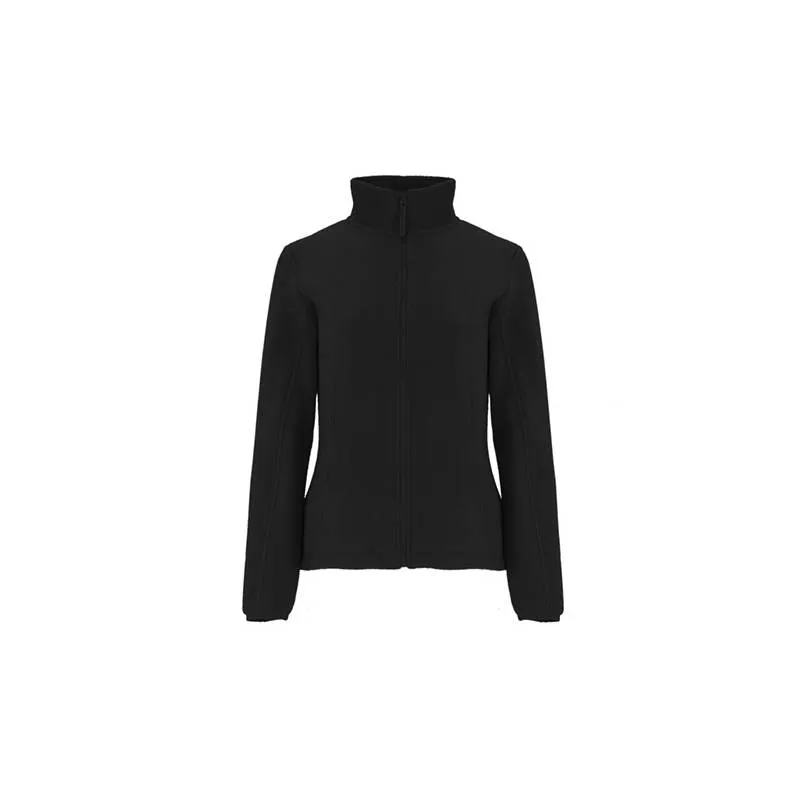 Chaqueta polar de mujer, con cuello alto forrado