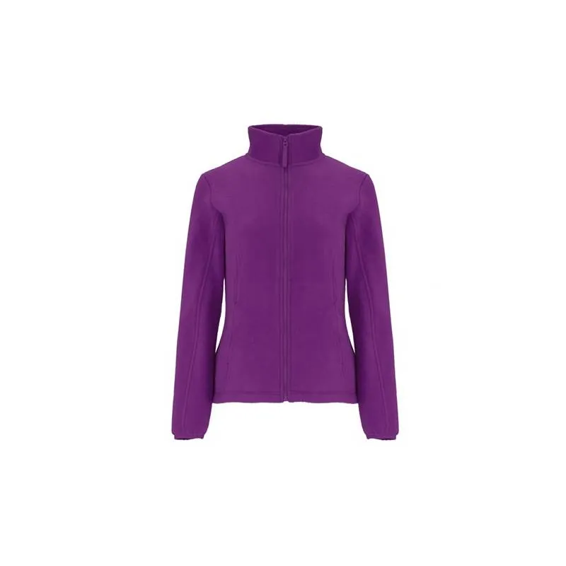 Chaqueta polar de mujer, con cuello alto forrado