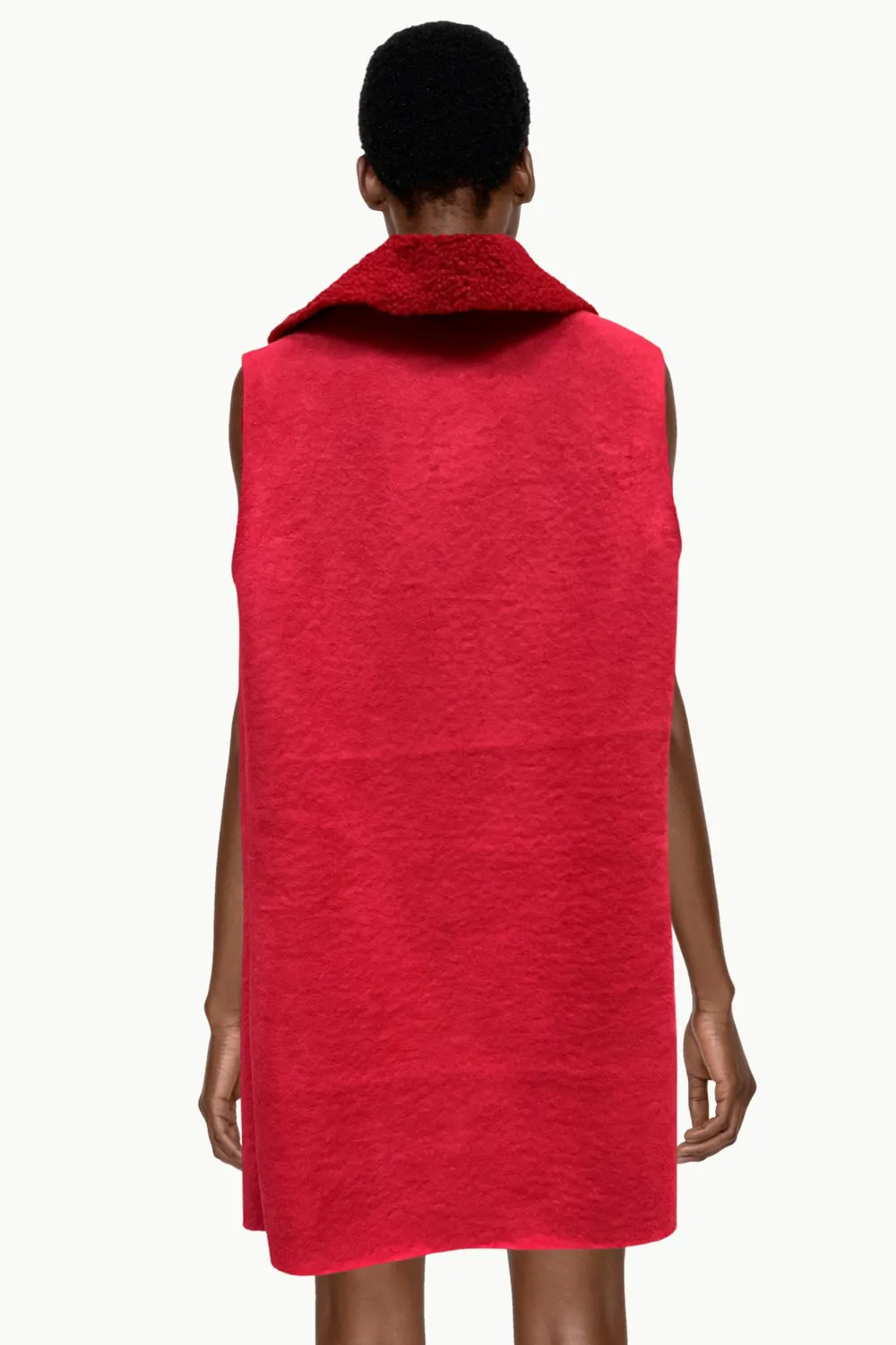 Chaqueta sin mangas estilo ante