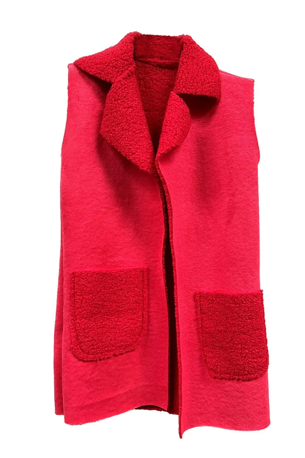 Chaqueta sin mangas estilo ante
