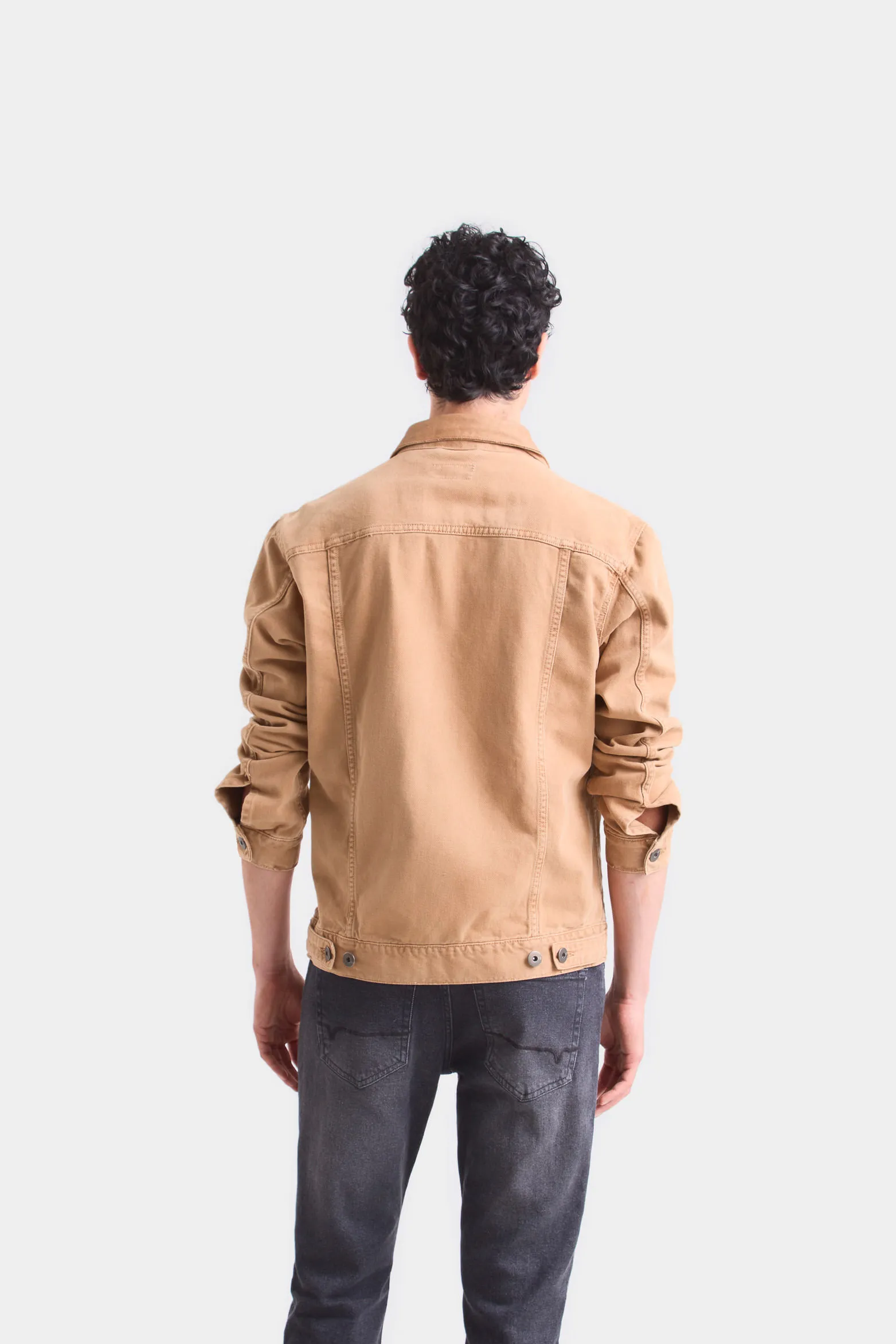 Chaqueta trucker para hombre piezas en cuero