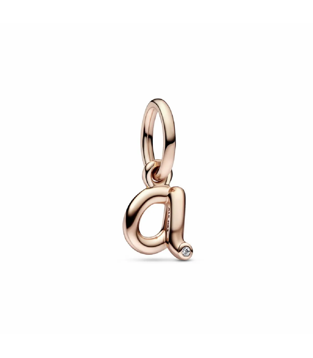 CHARM COLGANTE PANDORA ROSE LETRA MINúSCULA A DEL ALFABERO  782531C01