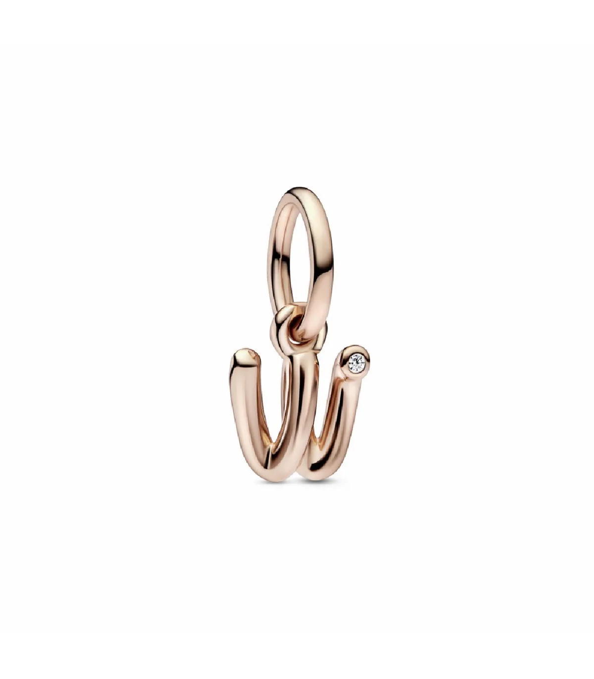 CHARM COLGANTE PANDORA ROSE LETRA MINúSCULA W DEL ALFABETO  782481C01