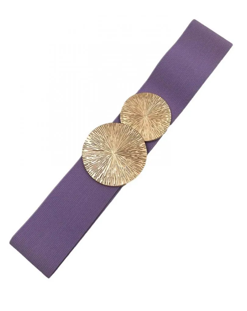 CINTURONES LILAS PARA MUJER CON ORIGINAL CIERRE EN DORADO