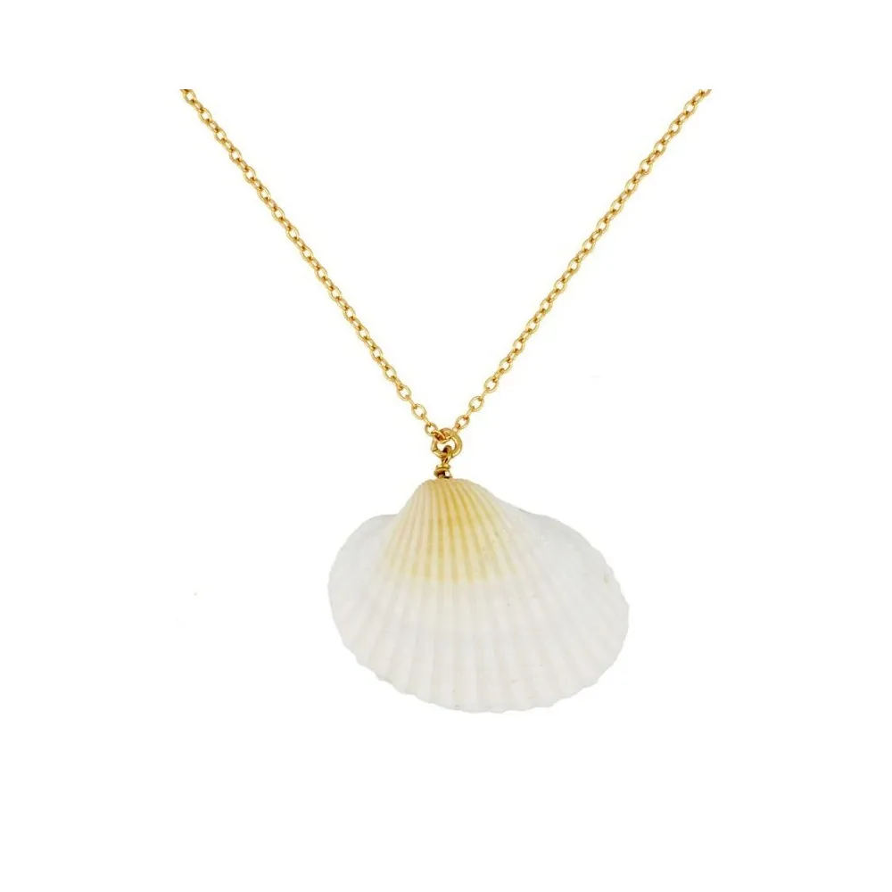 Collar Concha Natural Oro