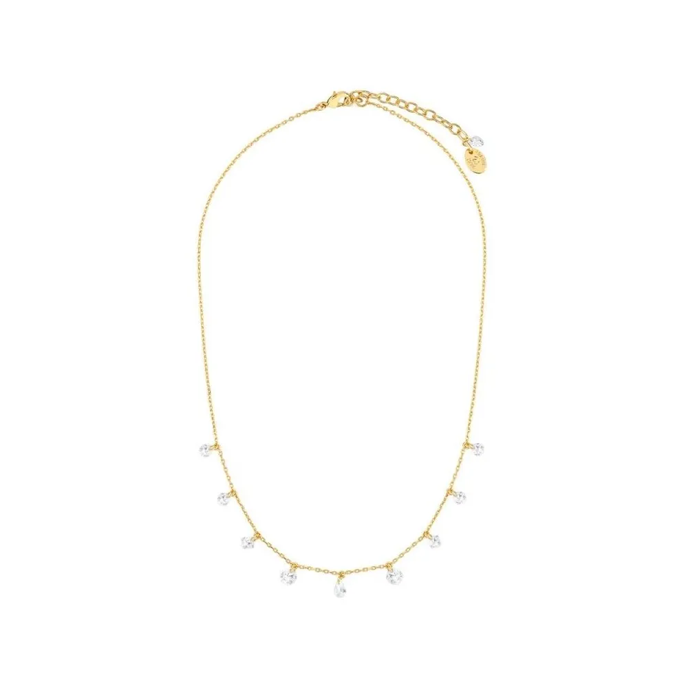 Collar corto PETILLE con circonitas con chapado oro 18k