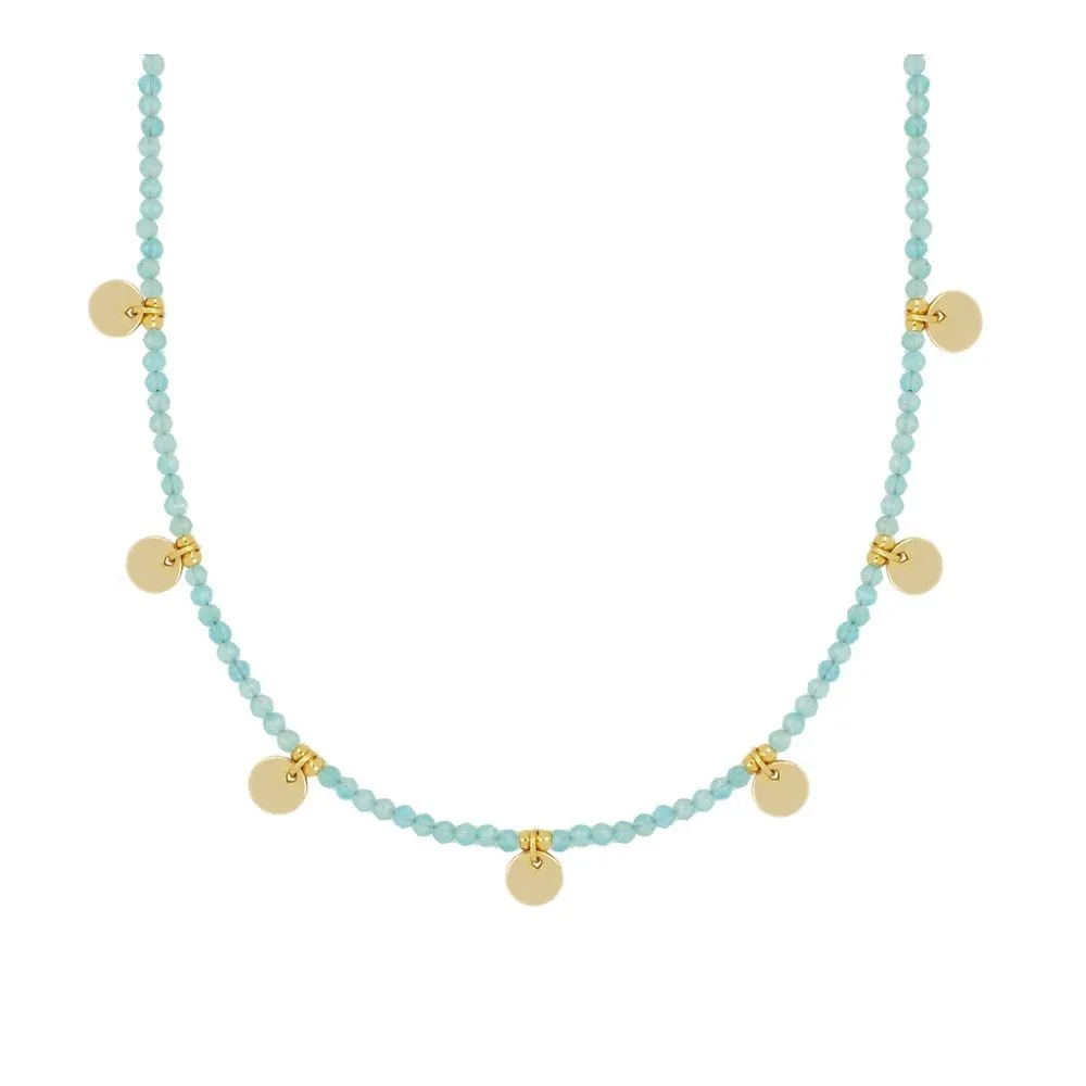 Collar Gala Amazonita Oro