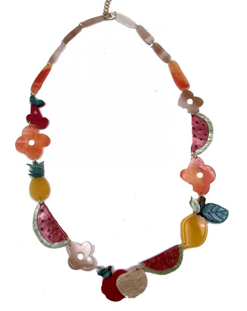 COLLARES BONITOS Y ORIGINALES CON FRUTAS PARA ALEGRAR TU LOOK