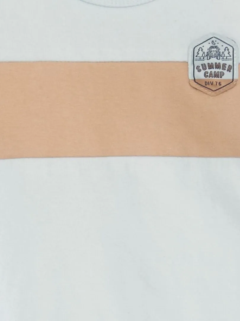 CONJUNTO DE PIJAMA  2 PIEZAS  NARANJA