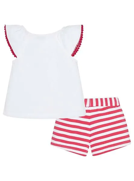 conjunto mayoral exotic rojo para niña