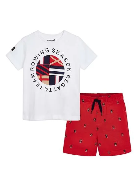 conjunto mayoral rowing rojo para niño