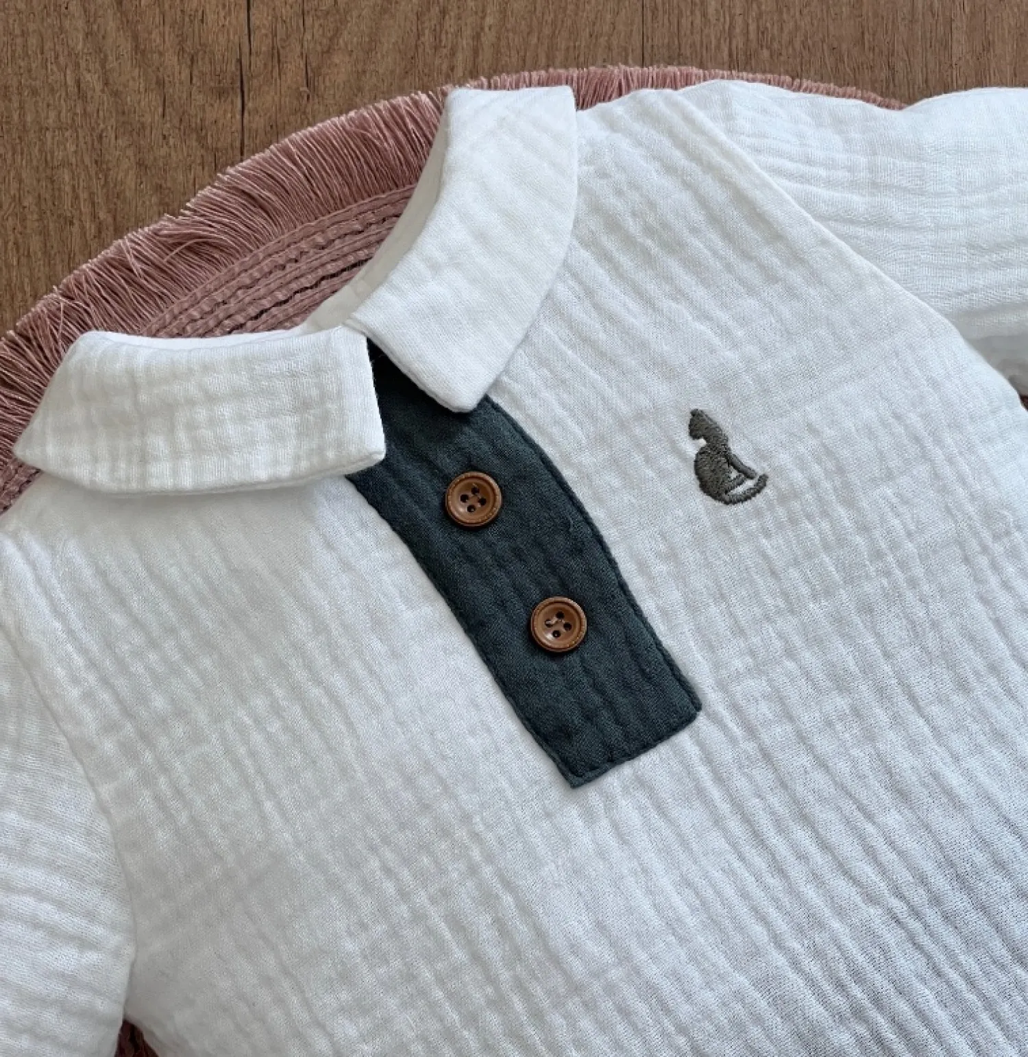 Conjunto para niño de Bambula colección Melocotón.