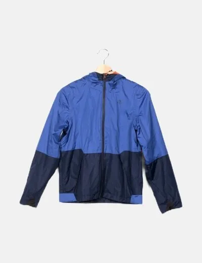 Decathlon Chaqueta impermeable azul