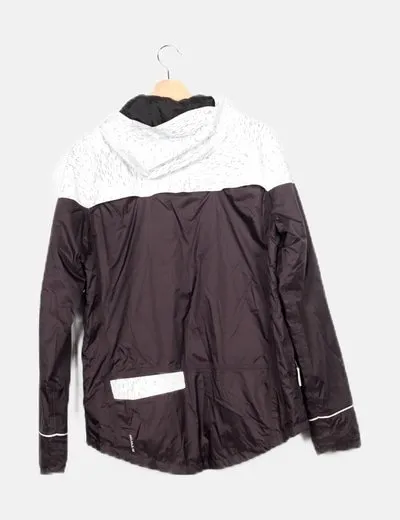 Decathlon Impermeable bicolor estampado