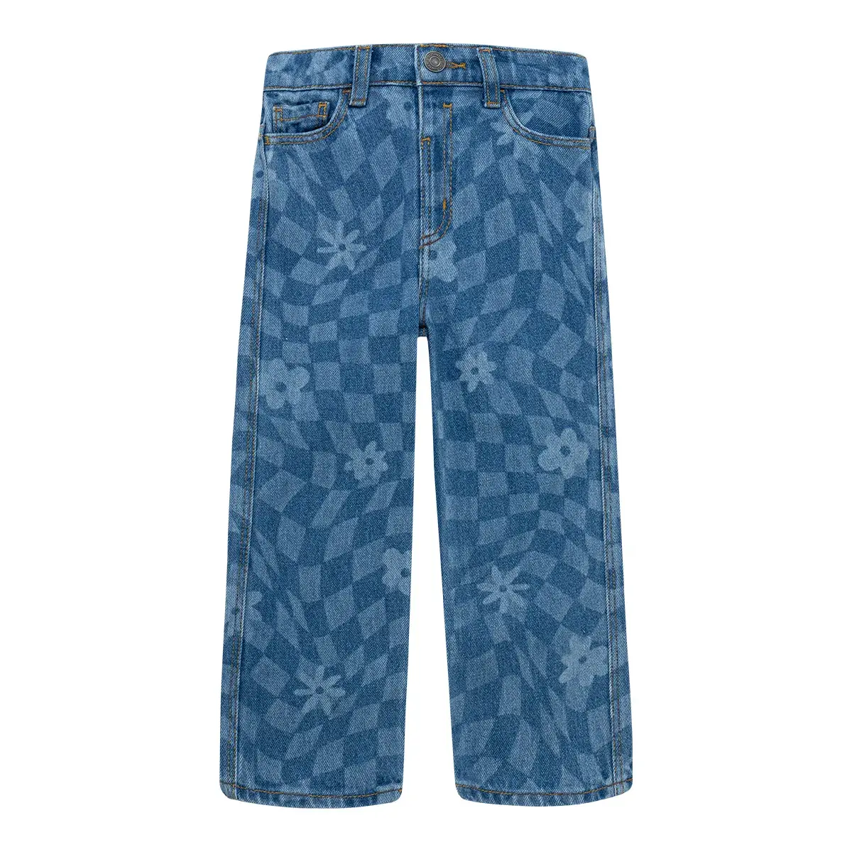 Denim silueta recta en tejido plano