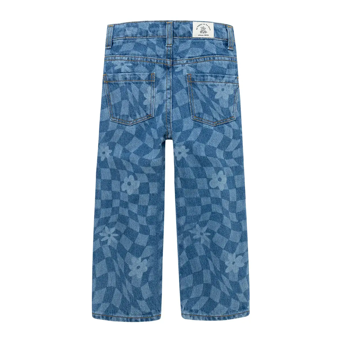 Denim silueta recta en tejido plano