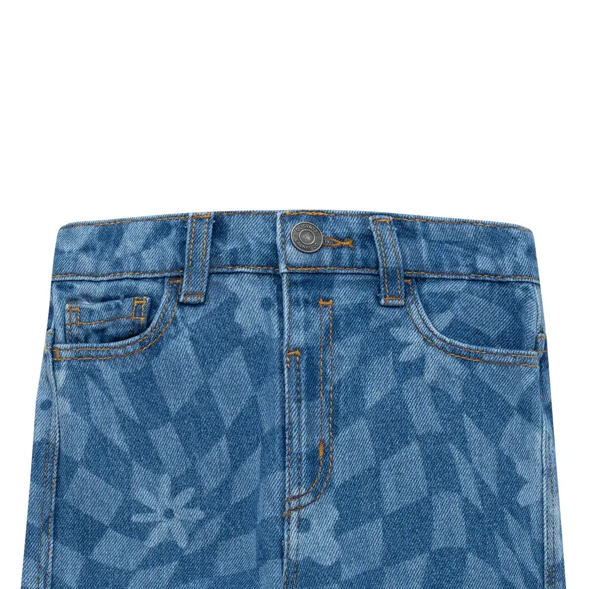 Denim silueta recta en tejido plano