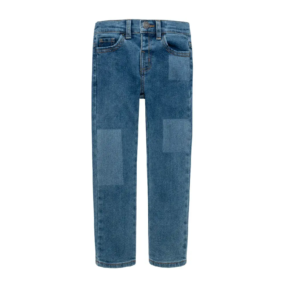 Denim silueta super slim en tejido plano