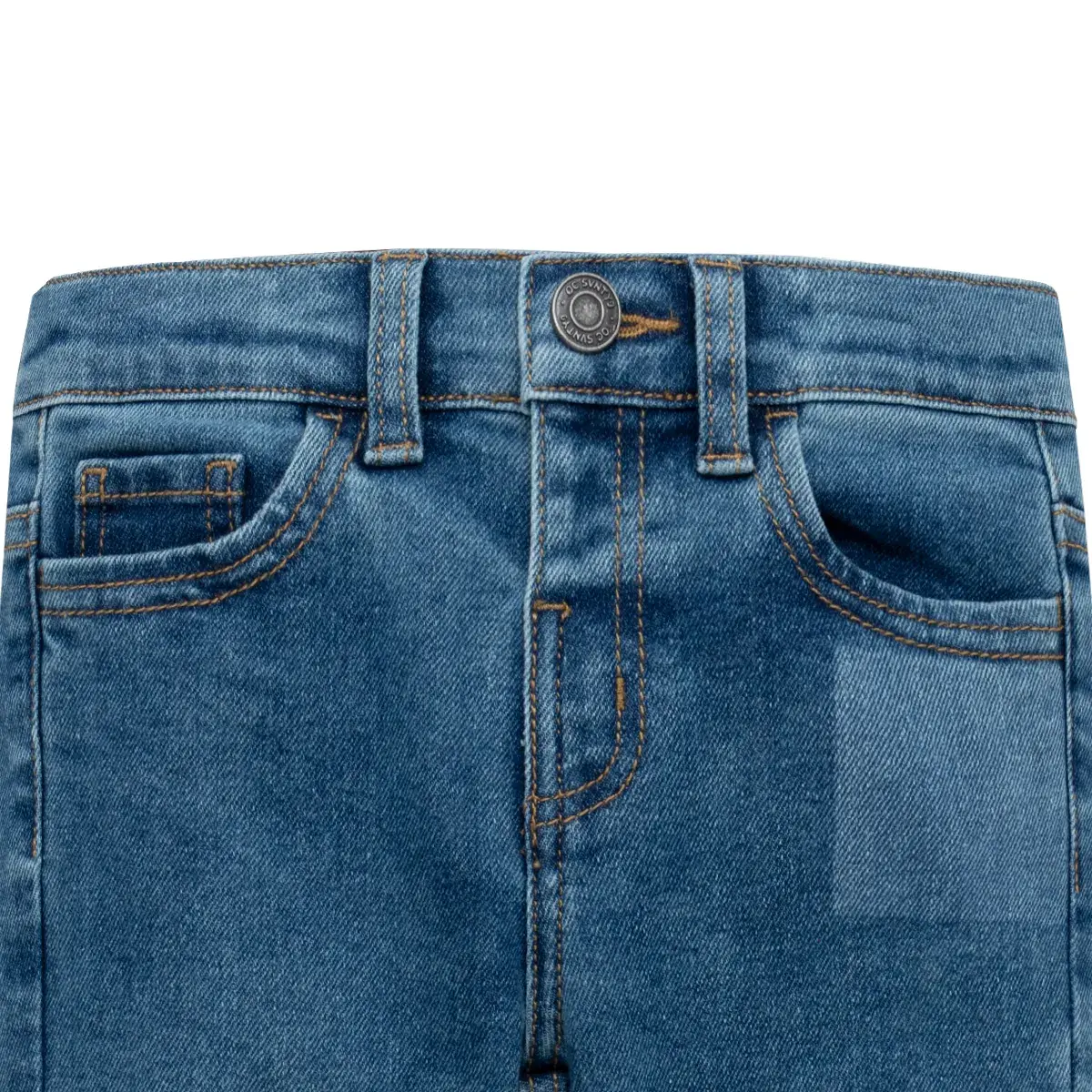 Denim silueta super slim en tejido plano