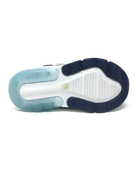 deportivo blanco y azul con luz