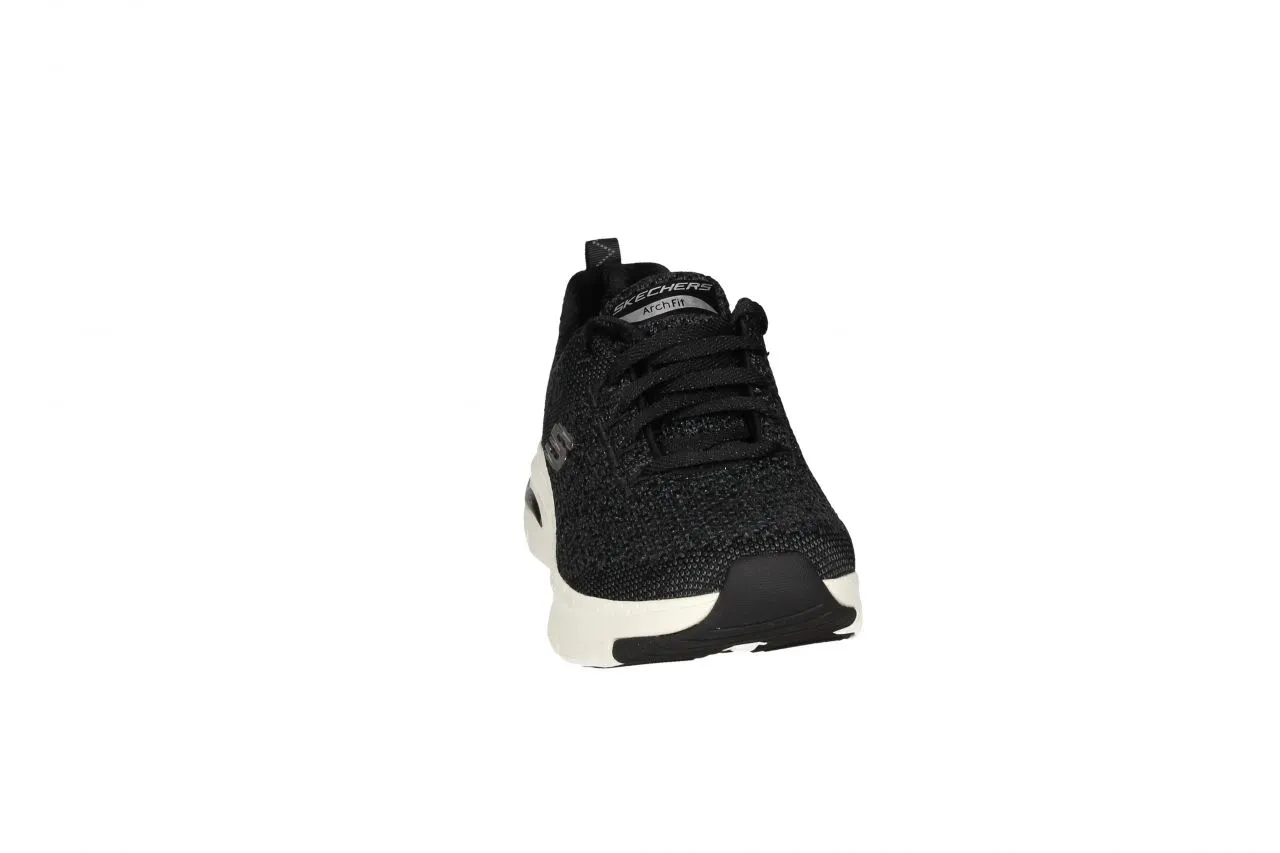 Deportivo Tejido Negro Piso Blanco Archfit