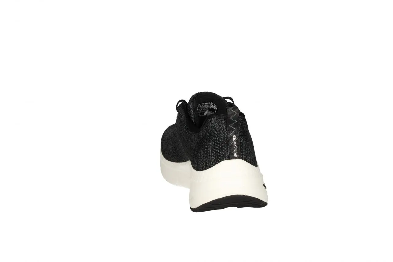 Deportivo Tejido Negro Piso Blanco Archfit