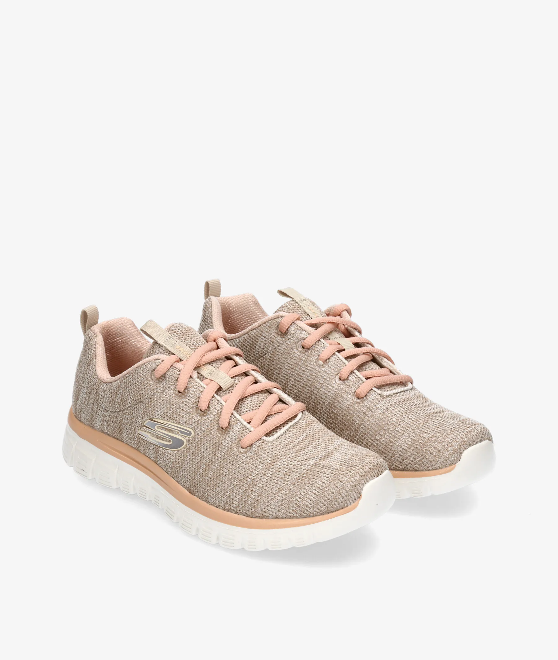 Deportivos Skechers 12614 en beige