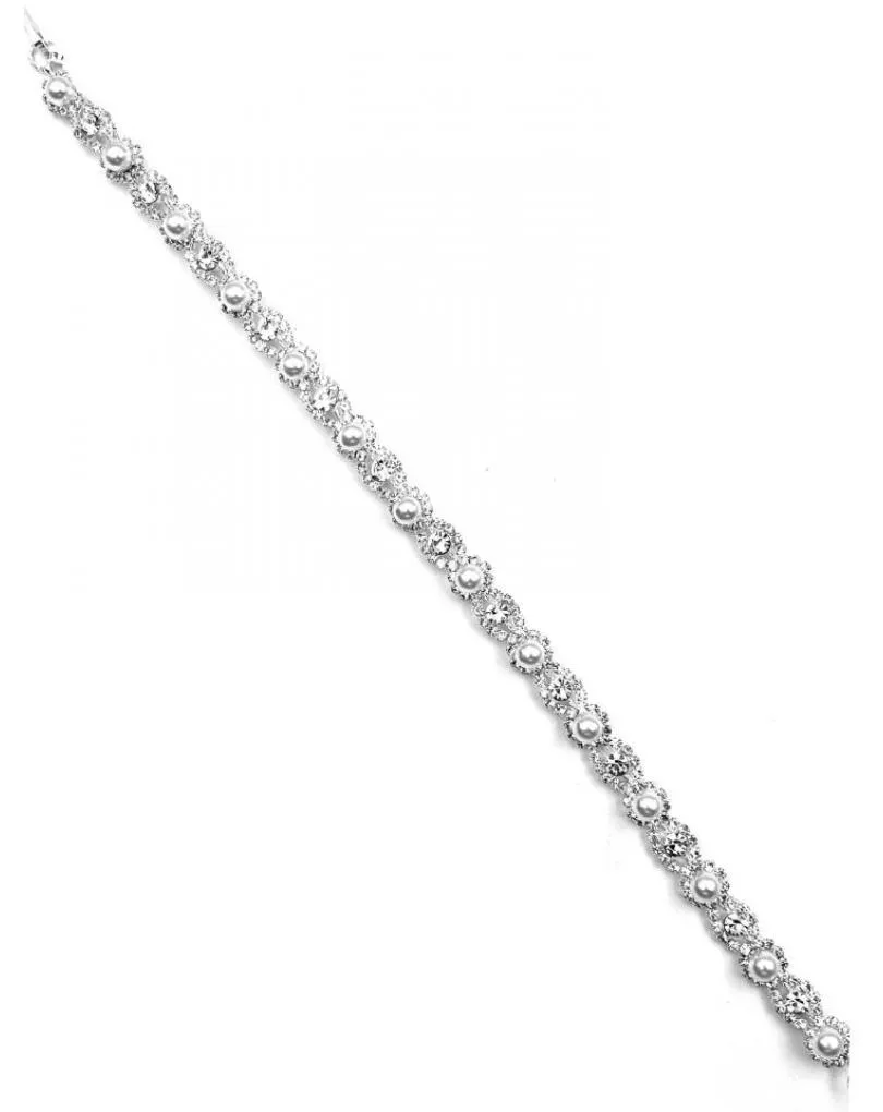 DIADEMAS PLATEADAS CON PERLAS Y CRISTAL BRILLO PARA BODAS