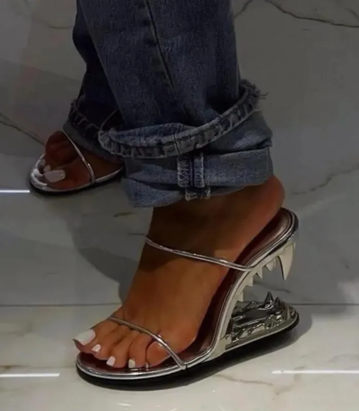 Diseñador de lujo X PEPSI MORSO SANDAL GCD S Mujer Sandalias de tacón alto Zapatillas de tacón inclinado Moda sexy combinación d