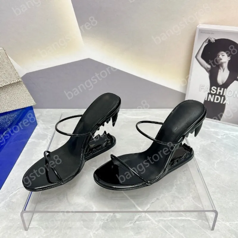 Diseñador de lujo X PEPSI MORSO SANDAL GCD S Mujer Sandalias de tacón alto Zapatillas de tacón inclinado Moda sexy combinación d