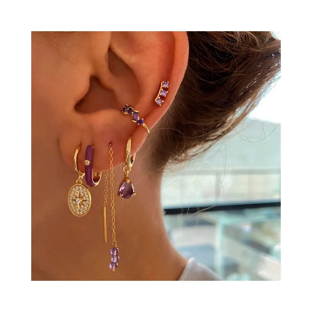 Ear Cuff Belle Lavanda Oro